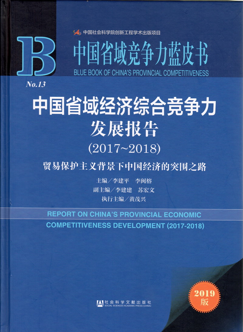 激情操逼视频网站中国省域经济综合竞争力发展报告（2017-2018）